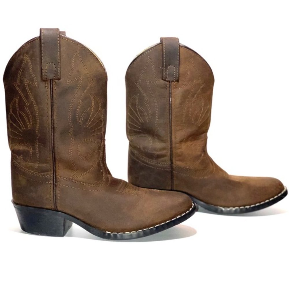 Masterson Boot Co. Kids Cowboy Boots Brown